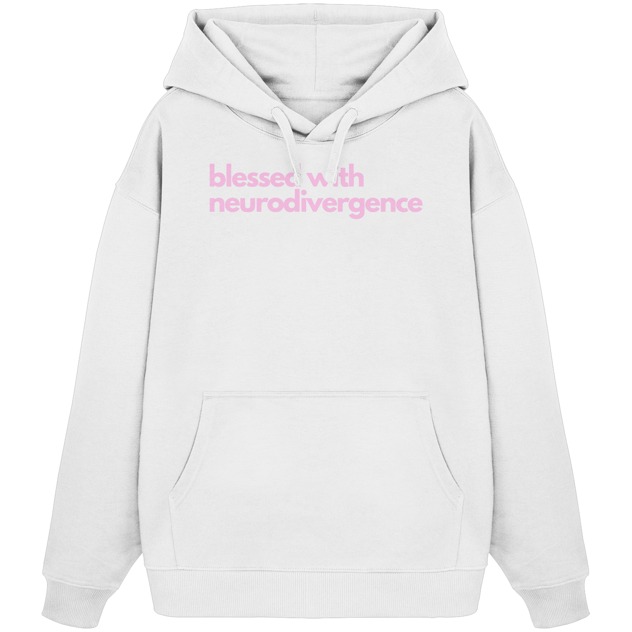 blessed pink - Organic Oversize Hoodie