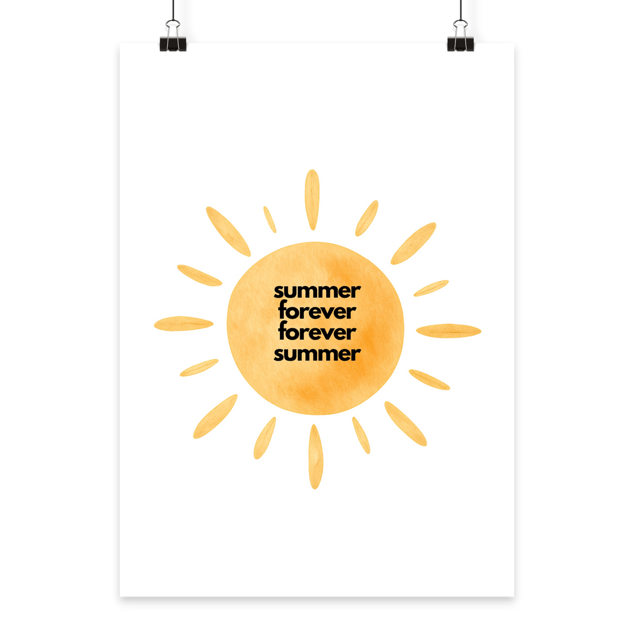 Poster Summer Forever - Poster Din A3 (hoch)