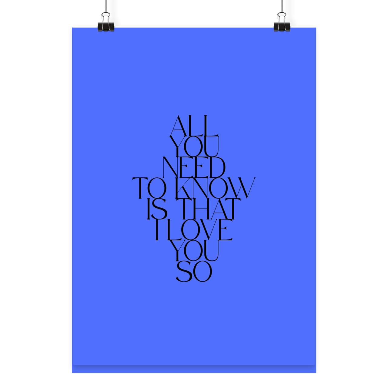 Poster All you need to know II - Poster Din A3 (hoch)