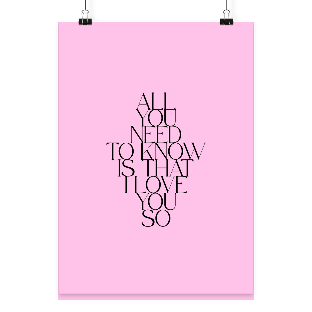 Poster All you need to know III - Poster Din A3 (hoch)