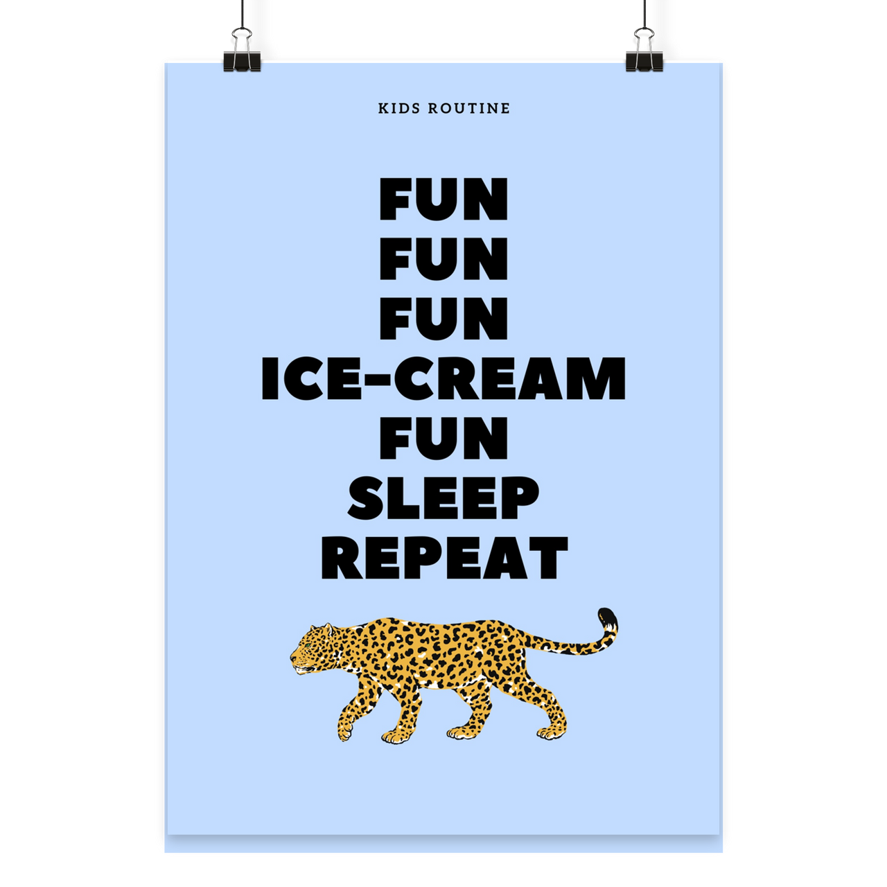 Kids Routine - Poster Din A3 (hoch)