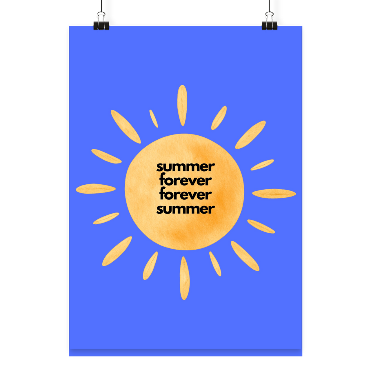 Poster Summer Forever II - Poster Din A4 (hoch)