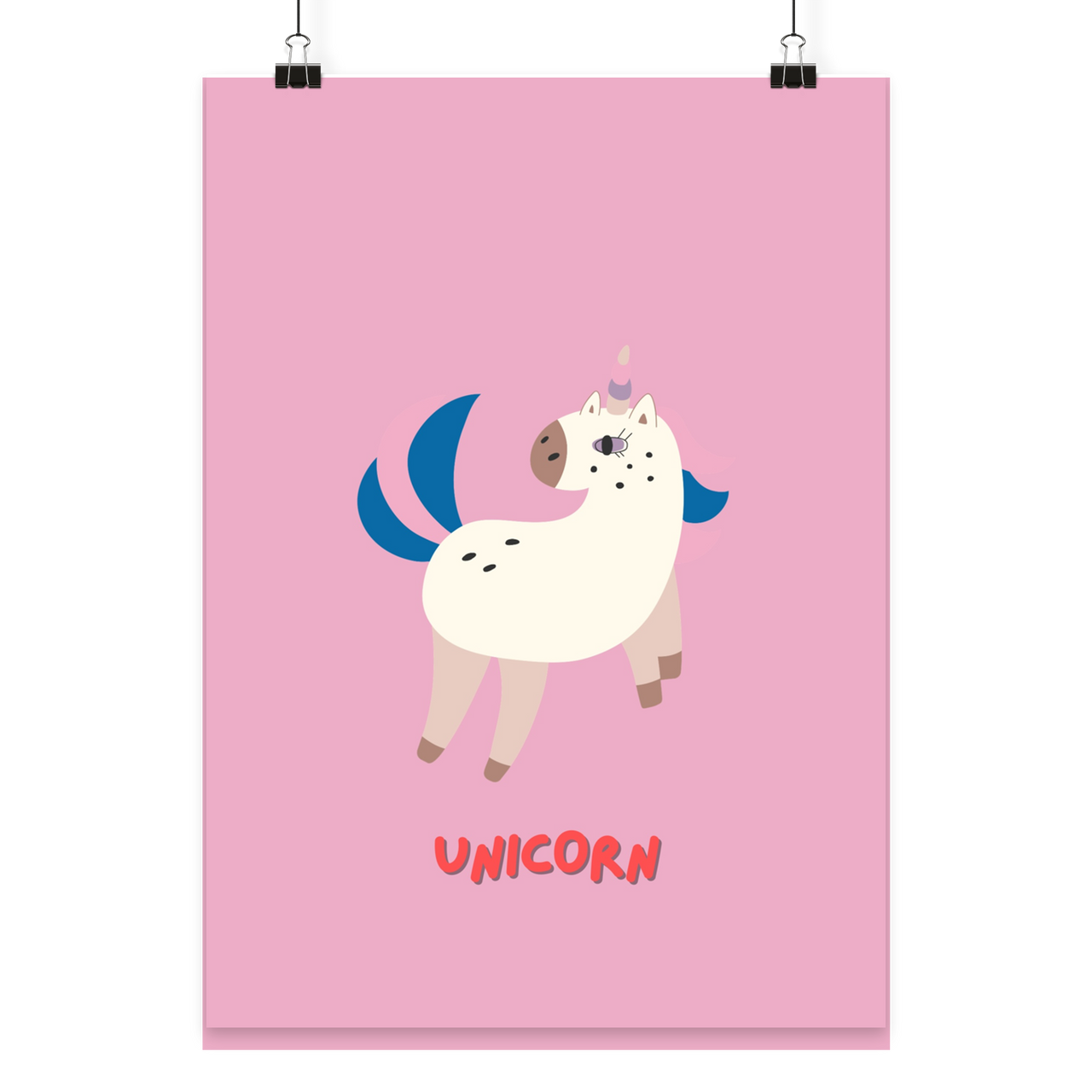 Poster Unicorn - Poster Din A4 (hoch)